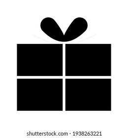 gift box icon or logo isolated sign symbol vector illustration - high quality black style vector icons

