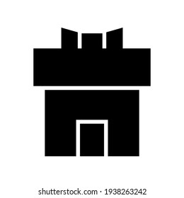 gift box icon or logo isolated sign symbol vector illustration - high quality black style vector icons
