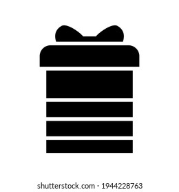 gift box icon or logo isolated sign symbol vector illustration - high quality black style vector icons
