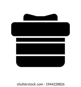 gift box icon or logo isolated sign symbol vector illustration - high quality black style vector icons
