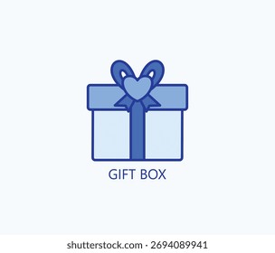 Gift Box Icon Or Logo Isolated Vector Illustration
