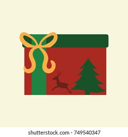 gift box icon - merry christmas
