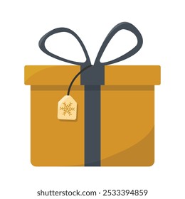 Icono de caja de regalo. Icono de fiesta de año nuevo conjunto de ilustración