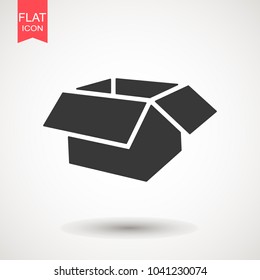 Gift Box icon on white background. Vector illustration.