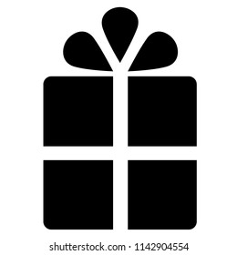 gift box icon on white background. gift symbols. flat style. gift box for graphic design, Web site, UI. 
