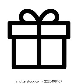 Gift Box icon on white background. Vector illustration.