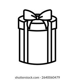 gift box icon on white background