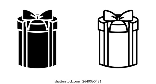 gift box icon on white background