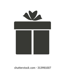 Gift Box  icon  on white background. Vector illustration.