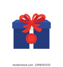 Icono de la caja de regalo. Presente - una oferta personal. Embalaje de regalo.