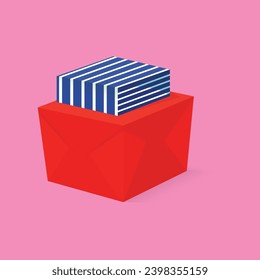 Gift box  icon. Present - a personal offer. Gift wrapping.