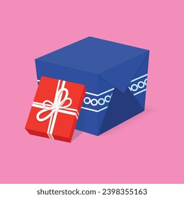 Icono de la caja de regalo. Presente - una oferta personal. Embalaje de regalo.