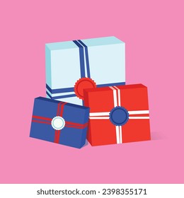 Gift box  icon. Present - a personal offer. Gift wrapping.