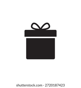 Icono de la caja de regalo Símbolo de la caja de regalo Paquete sorpresa Ilustración vectorial