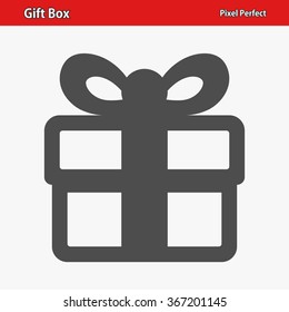 Gift Box Icon. Professional, pixel perfect icons optimized for both large and small resolutions. EPS 8 format.