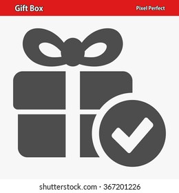Gift Box Icon. Professional, pixel perfect icons optimized for both large and small resolutions. EPS 8 format.
