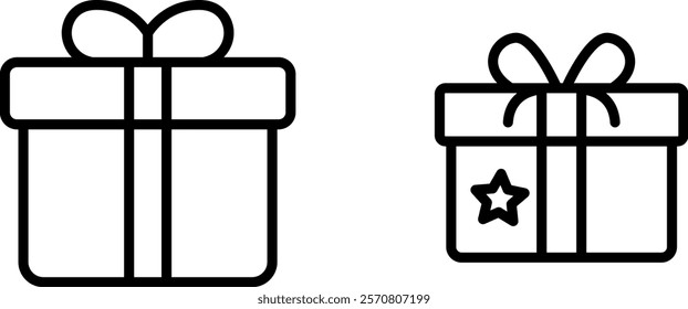 "Gift Box Icon Representing Celebration, Giving, and Special Occasions for Holidays and Events"