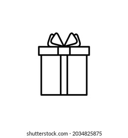Gift box icon, Gift box with ribbon icon, 