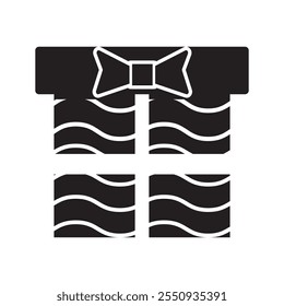 O conjunto de ícones da caixa de presente é uma ilustração gráfica moderna que pode ser usada para designs de design de site, logotipo, aplicativo, modelo e interface de usuário.