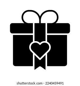 Icono de la caja de regalo. inicio de sesión para concepto móvil y diseño web. ilustración vectorial