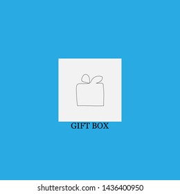 gift box icon sign signifier vector