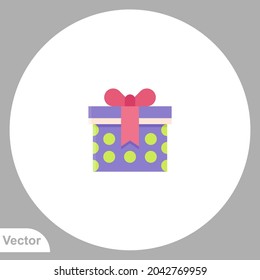 Gift box icon sign vector,Symbol, logo illustration for web and mobile