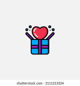 Gift box icon sign vector,Symbol, logo illustration for web and mobile