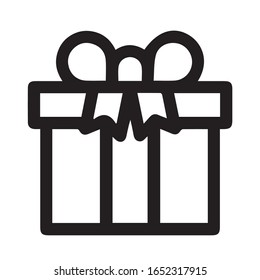 icono de caja de regalo signo simple. icono de caja de regalo vector plano