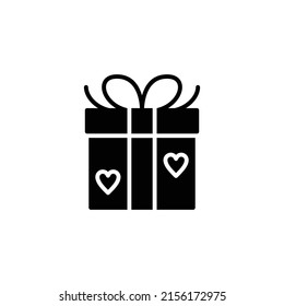 Vector de galería de símbolos de icono de la caja de regalo. Firma de vector para aplicaciones móviles y sitios web