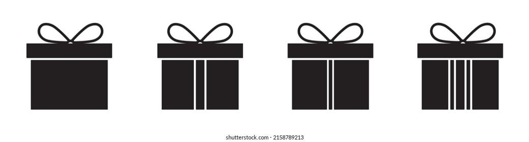 Gift Box Icon. Surprise Box Icon, Vector Illustration