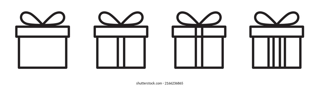 Gift Box Icon. Surprise Box Icon, Vector Illustration