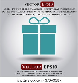 Gift box icon or symbol