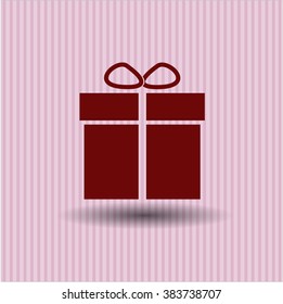 Gift box icon or symbol
