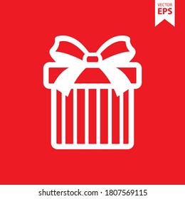 Gift box icon. Gift symbol. Eps 10 vector illustration.