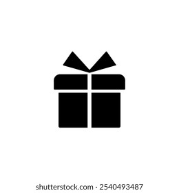 Gift Box icon Symbol Stock Vector Illustration.