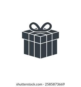 Gift Box icon symbol vector illustration isolated on white background