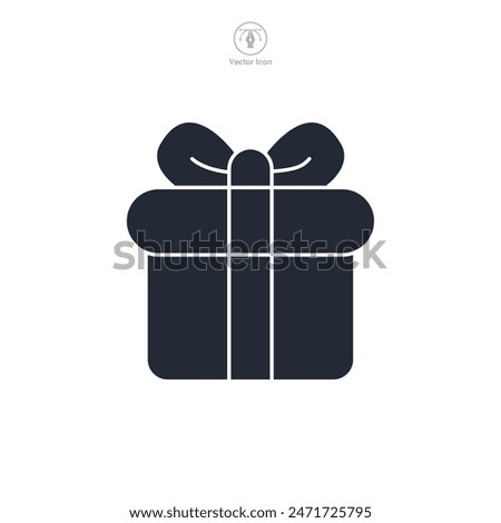 Gift Box Icon theme symbol vector illustration isolated on white background