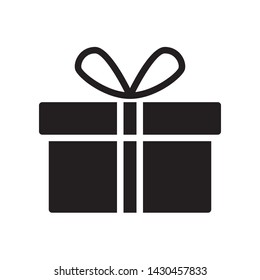Gift box icon in trendy flat style design. Vector graphic illustration. Suitable for website design, logo, app, and ui. EPS 10.