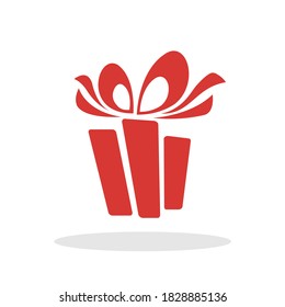 Gift box icon in trendy flat style. Holidays symbol for your web site design, logo, app, UI Vector EPS 10. 