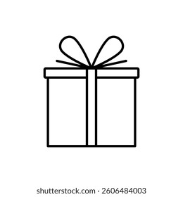 Gift Box Icon Trendy Flat Style. Gift Box Vector Icon in line style design. Gift Box Symbol. Vector illustration.