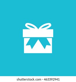Gift Box icon in trendy flat style background, image jpg, vector eps, flat web, material icon, UI illustration
