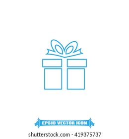 Gift box icon vector.