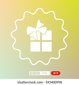 gift, box, icon, vector