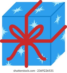 Gift box icon vector for Christmas celebration. Gift prize icon for winter event. Gift present icon, symbol, winter or Christmas decoration