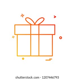 gift box icon vector design