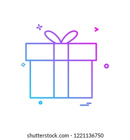 gift box icon vector design