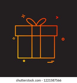 gift box icon vector design