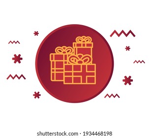 Gift Box Icon Vector Design.
