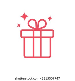 Gift Box Icon Vector Design.