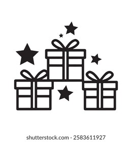 Gift Box Icon Vector Design.